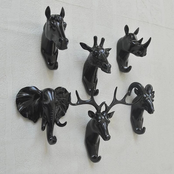 🧡5 ⭐ rated🧡METALLIC BLACK HORSE Shaped wall hook - Picture 4 of 8